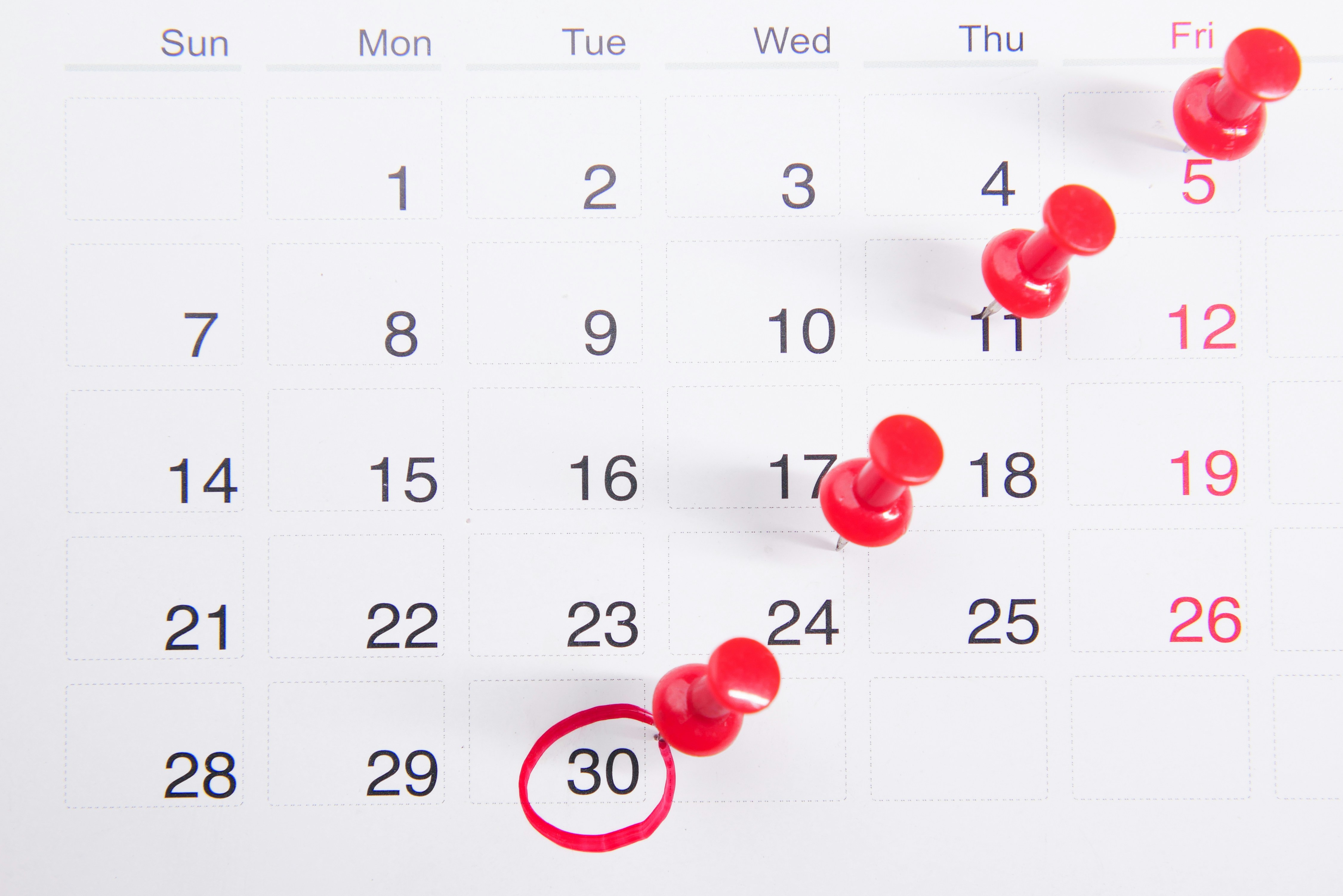 Calendario Administrativo de la Seguridad Social
